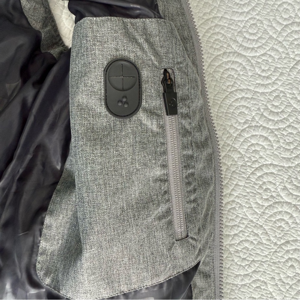 MENS CLASSIC DOWN VEST HRGBONE GREY size 8 - Picture 5 of 11